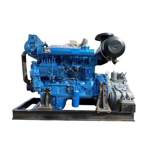 潍坊船用发动机厂 船舶柴油机R6105船用柴油机150马力 120齿轮箱