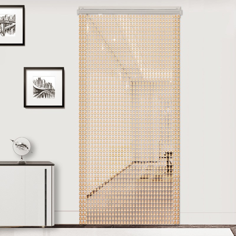 珠帘门帘水晶隔断帘家用客厅玄关卫生间卧室装饰防蚊挂帘子免打孔