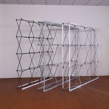 厂家设计拉网布艺展架 广告背景墙展示架 热转印画面 尺寸定 制款