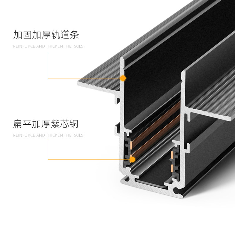 无主灯照明嵌入式预埋磁吸轨道灯格栅泛光LED线条灯射灯客厅暗装,家装灯饰光源,轨道磁吸灯,淘宝优惠券,粉丝福利购,淘宝优惠卷