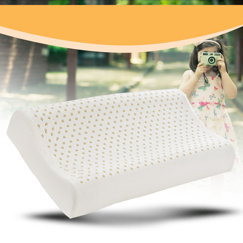 泰国天然按摩乳胶枕头 学生护颈枕头枕芯 高回弹枕 通用成人枕头