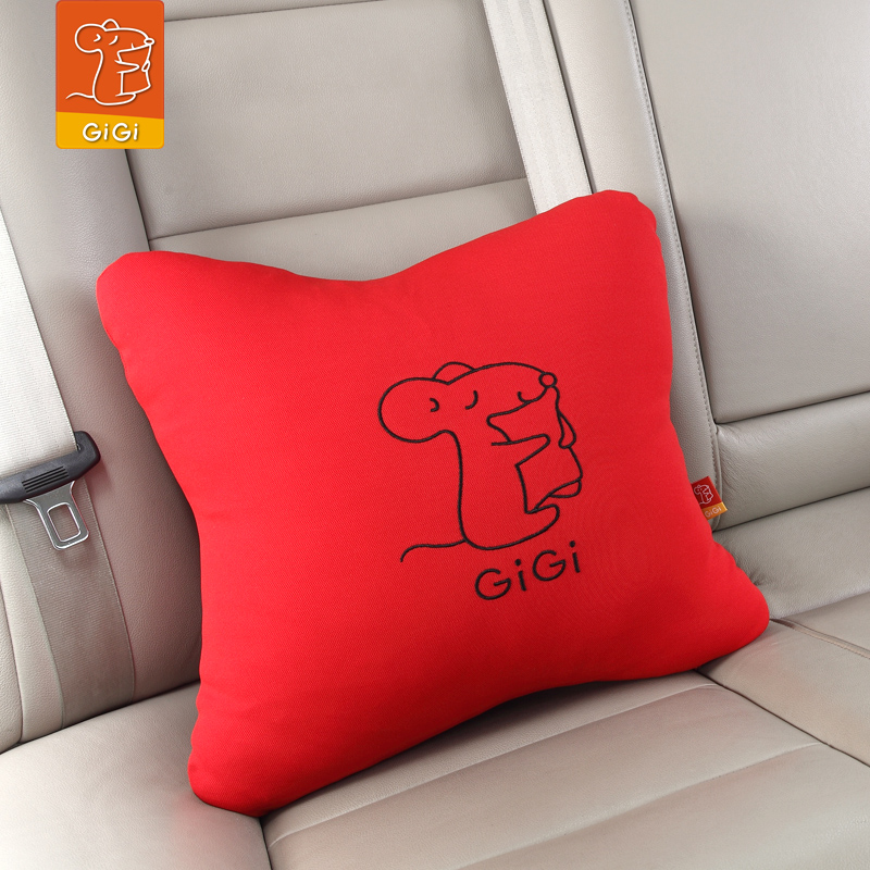 GIGI 汽车抱枕  汽车护腰靠垫 车饰大抱枕可爱 四季女士车用枕头