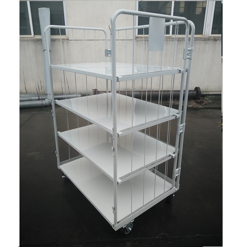 折叠物流台车仓储笼车物流周转车超市理货车搬货物料车电商分拣车