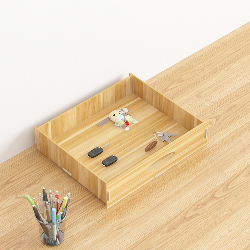 多功能抽屉式置物架办公室电脑显示器屏幕增高架桌面收纳台式护颈