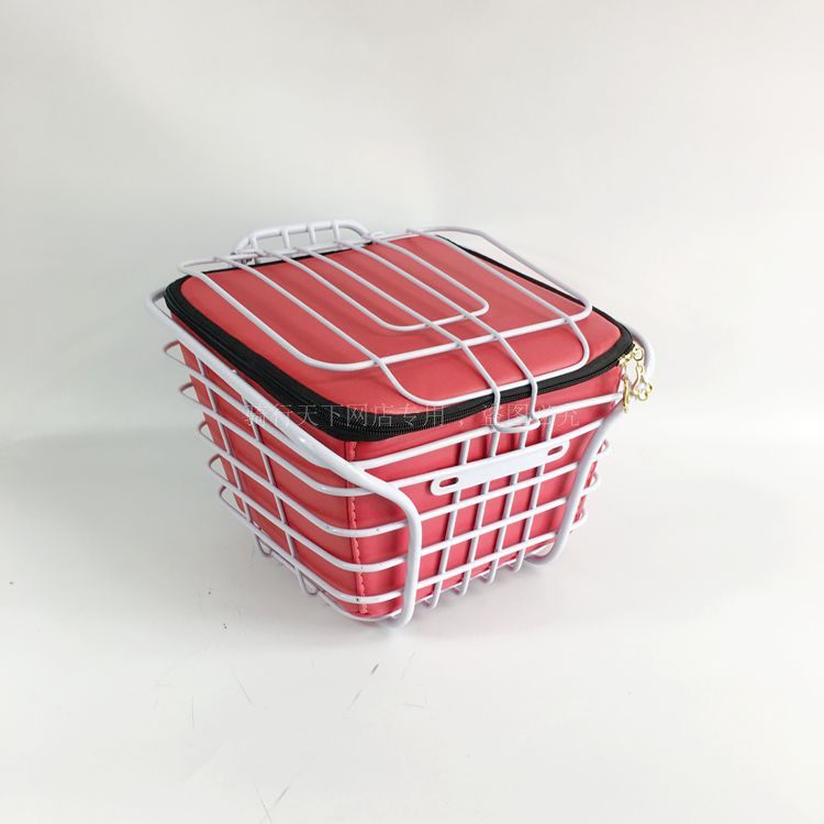 电动车防水车筐车篮防雨防晒包内篓内斜口铁框菜篮子垫子带盖车篓