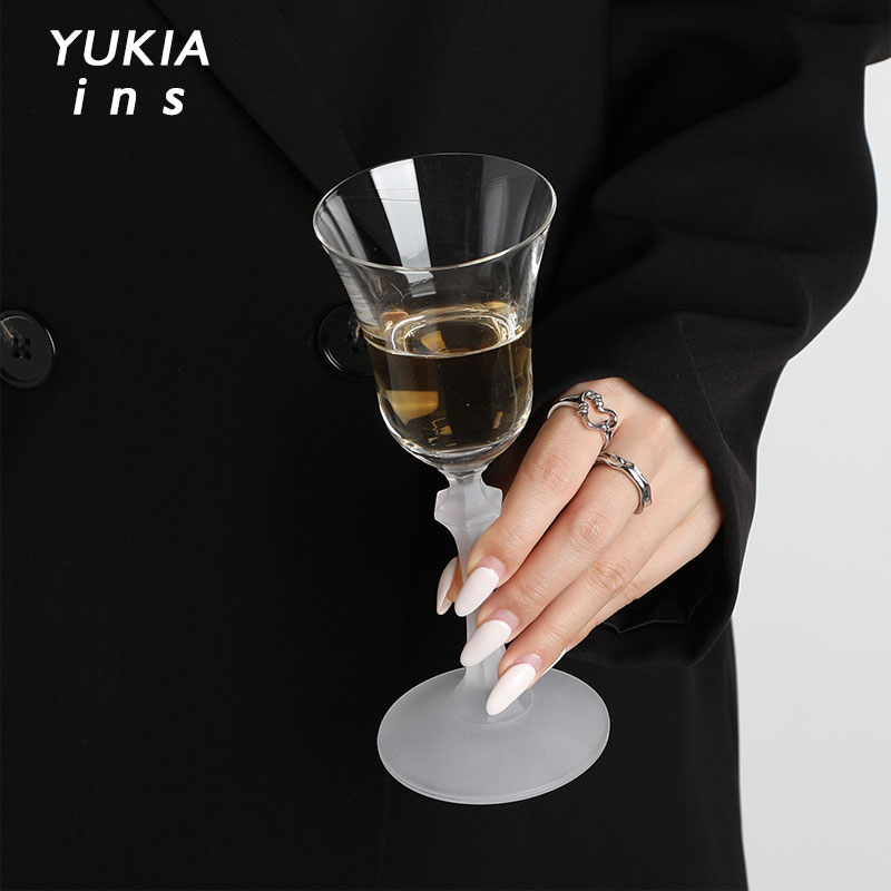 南法复古古典水晶杯的小浪漫中古玻璃VINTAGE 法式酒杯高脚杯子