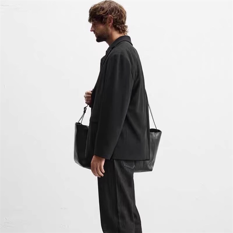 2024秋季新品男装宽松黑色商务复古休闲长袖西装外套西服 7380910