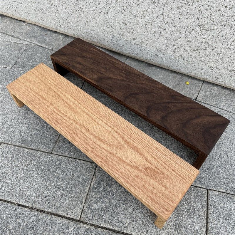 定做黑胡桃实木电脑显示器增高架橡木办公桌面垫高架收纳抬升架,住宅家具,搁板/置物架/家用陈列架,淘宝优惠券,粉丝福利购,淘宝优惠卷