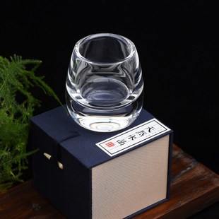 纯手工原石打磨加厚底啤酒杯圆口啤杯威士忌杯红酒威士忌酒杯洋酒