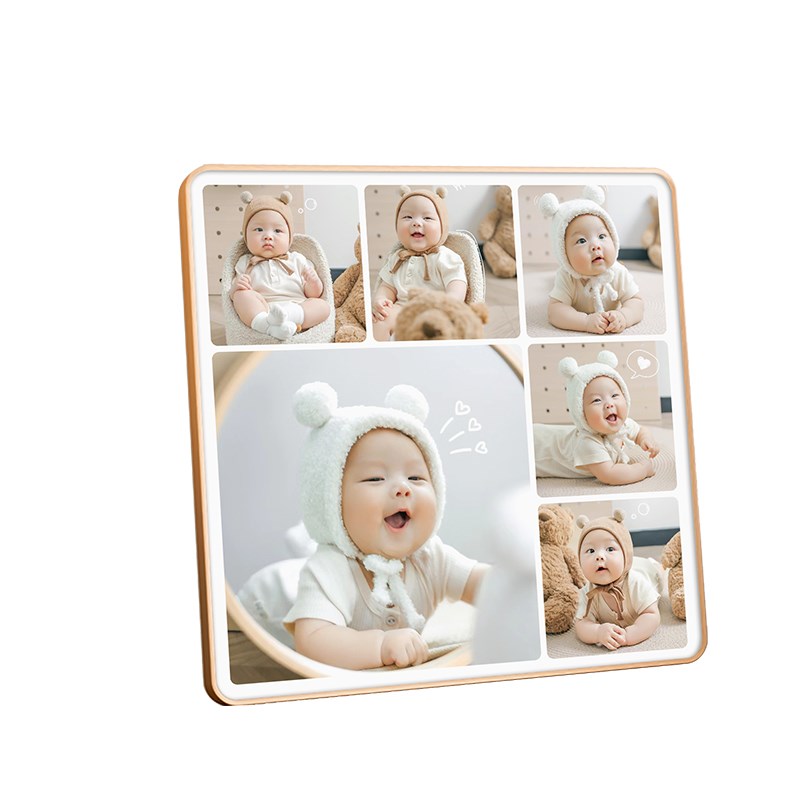 宝宝相框摆台定制照片加打印洗婴儿一周岁相片做成高级感水晶相册