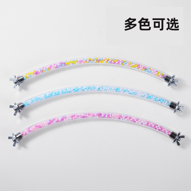 8玖-鹦鹉U形站杆站架多用鸟笼装饰站棍U型牡丹玄风中小型玩具鸟笼