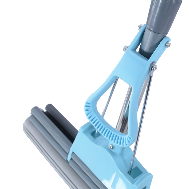 海绵拖把大号38cm 可伸缩双滚轮式懒人免手洗挤水吸水胶棉拖把