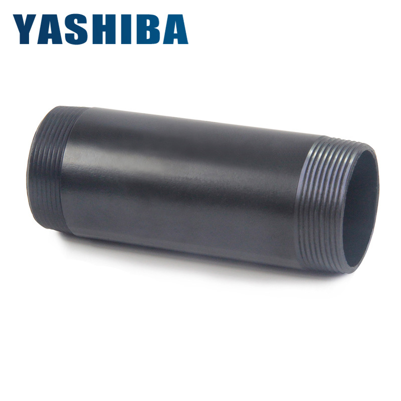 dn40镀锌铁双丝接头铁外丝接头管道外丝连接高压风机配件连接配件