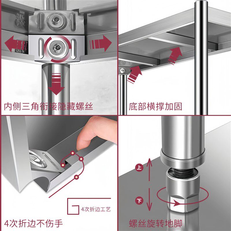 国标0.7厚304不锈钢货架商用置物架陈列架储物架展柜多层落地架子,商业/办公家具,置物架/陈列架/储物架/展示架,淘宝优惠券,粉丝福利购,淘宝优惠卷