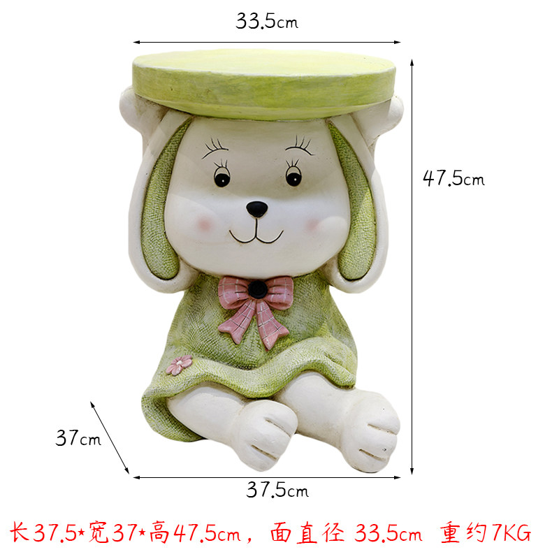 兔子花盆多肉创意花园阳台布置庭院装饰摆件网红卡通幼儿园户外