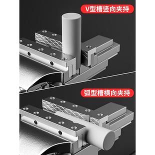 台钳小型台虎钳夹具家用小虎钳台工业级固定工作桌文玩迷你桌