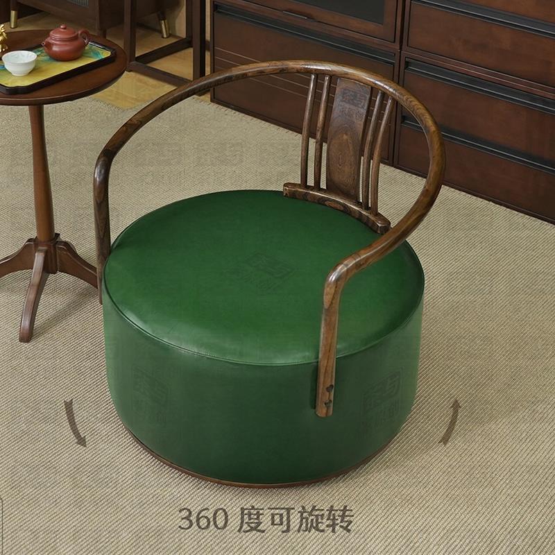 躺椅单人沙发椅实木旋转椅圈椅休闲椅阳台书房网红懒人沙发