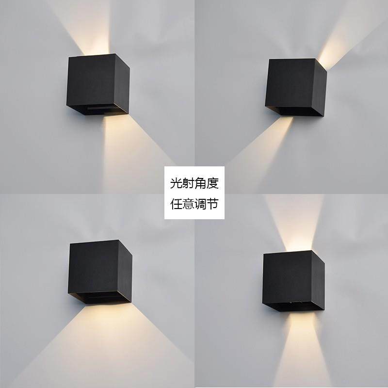 铝材户外壁灯防水可调光壁灯方形灯四叶片led阳台庭院灯,家装灯饰光源,户外壁灯,淘宝优惠券,粉丝福利购,淘宝优惠卷