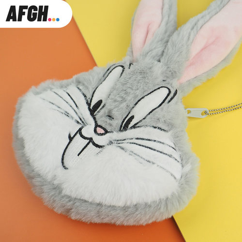 【售完无补】AFGH正版兔巴哥毛绒卡包零钱包耳机钥匙包时尚卡通