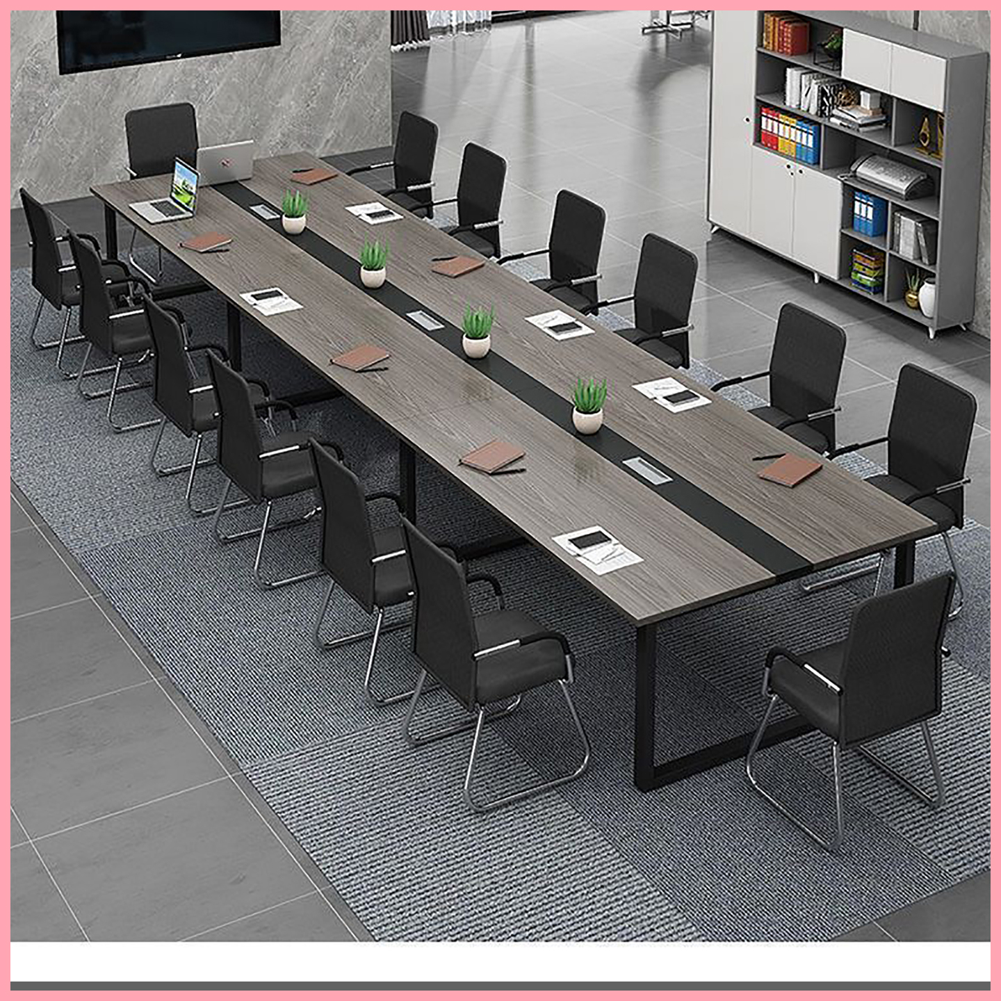 会议桌长桌现代简约小型会议室桌椅组合长方形长条桌工作台办公桌