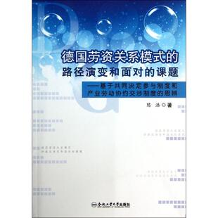 【正版书包邮】德国劳资关系模式的路径演变和面对的课题基于共同决定参与制度和产业劳动协约交涉制度的思辨陈浩合肥工业大学出版