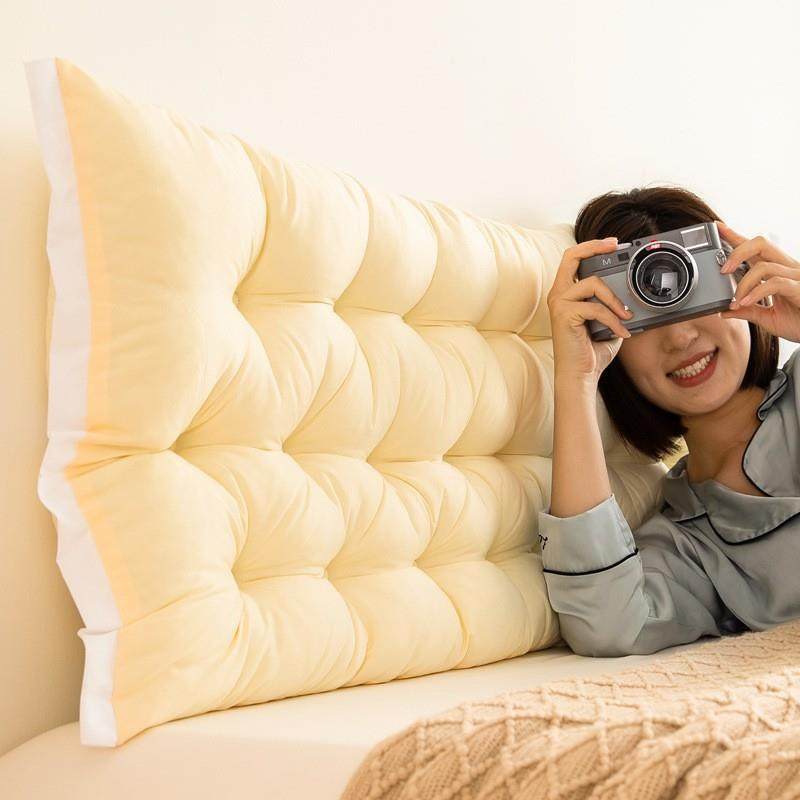 ins风床头靠垫薄款床上靠枕宿舍防撞软包免拆洗榻榻米护腰大靠背,居家布艺,抱枕被,淘宝优惠券,粉丝福利购,淘宝优惠卷