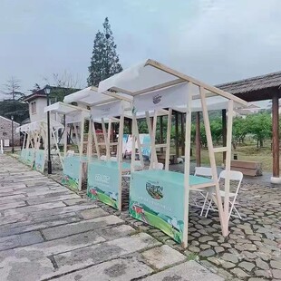 地摊架集市展示架动户外摊位夜市摆摊木质架活动促销架木制移动展