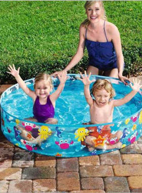 55028海洋球池/硬胶儿童戏水池家庭游泳池养鱼池 122×25CM