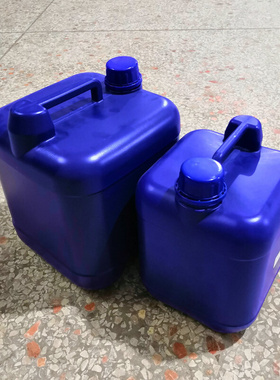 蓝色5L正方形化工桶10升小口堆码桶5KG胶水桶10公斤食品包装桶