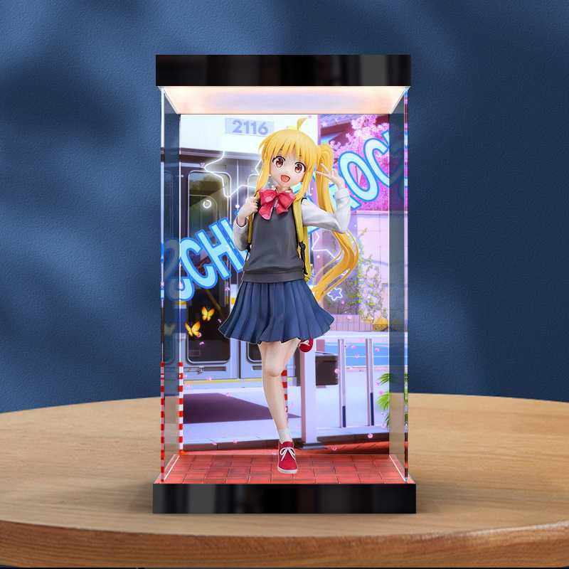 适用GSC孤独摇滚!动画版 伊地知虹夏 手办模型灯箱款亚克力收纳盒,收纳整理,手办收纳盒,淘宝优惠券,粉丝福利购,淘宝优惠卷
