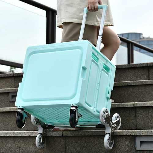 拉杆箱便携手拉车大容量购物车折叠露营车爬坡拉杆箱取快递小拉车