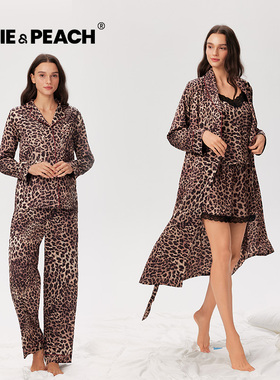 【高级感】豹纹睡衣女夏25新款显瘦家居服套装ins风