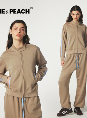 Charlie甜酷女孩高级棕长袖长裤女气质休闲家居服25秋款新款套装