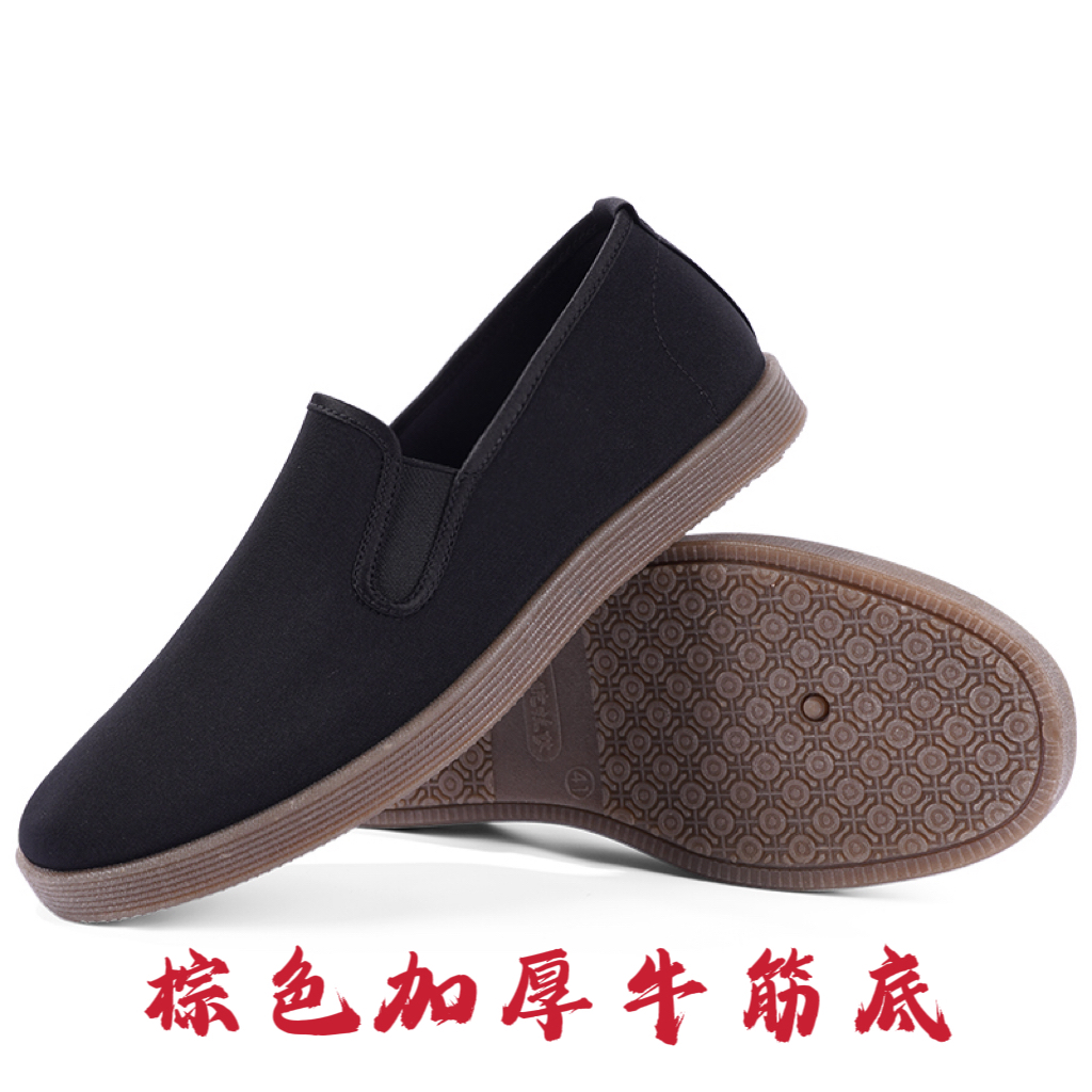 老北京舒适布鞋加厚牛筋底透气