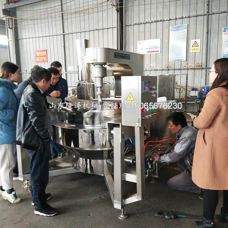 商用琥珀核桃油炸设机 速出油搅油炸lz-1000m锅 大拌型花生裹糖油