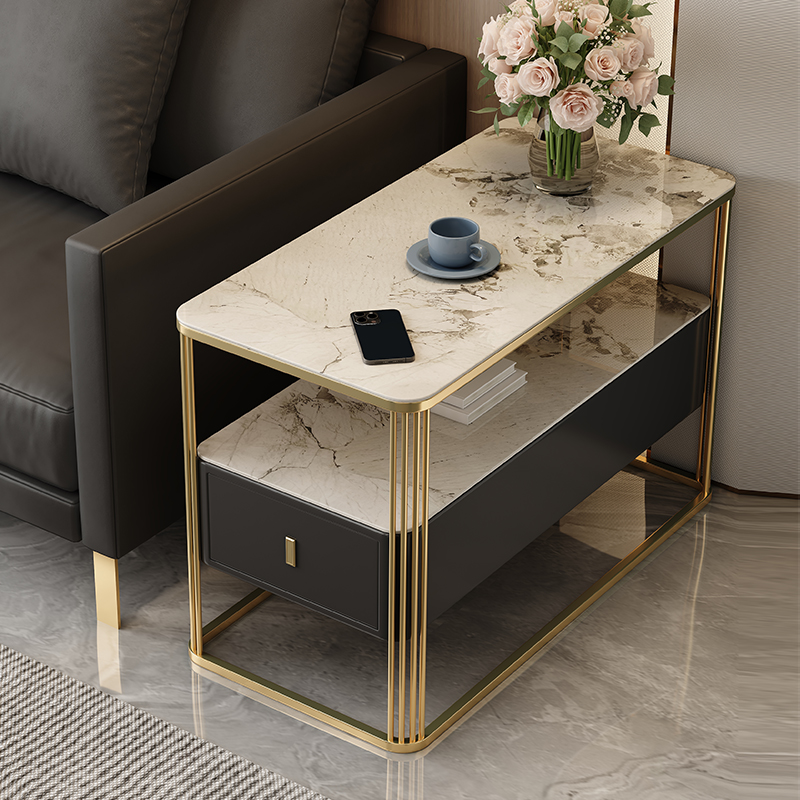 意式轻奢沙发边几感现代简约客厅侧边柜网红ins风实木边角几
