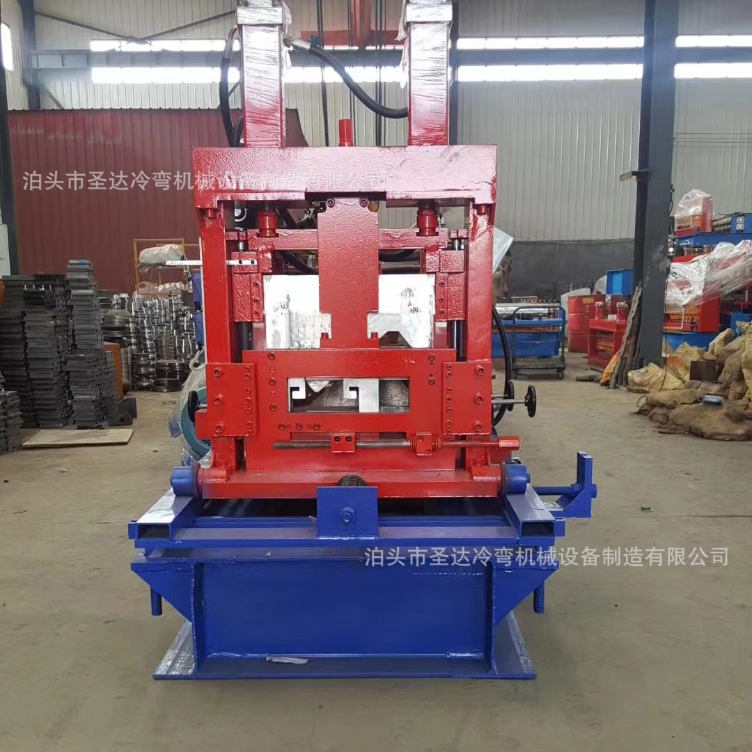 厂家供应全自动80/300C型钢机 无极切断檩条机 冷弯成型C型龙骨机