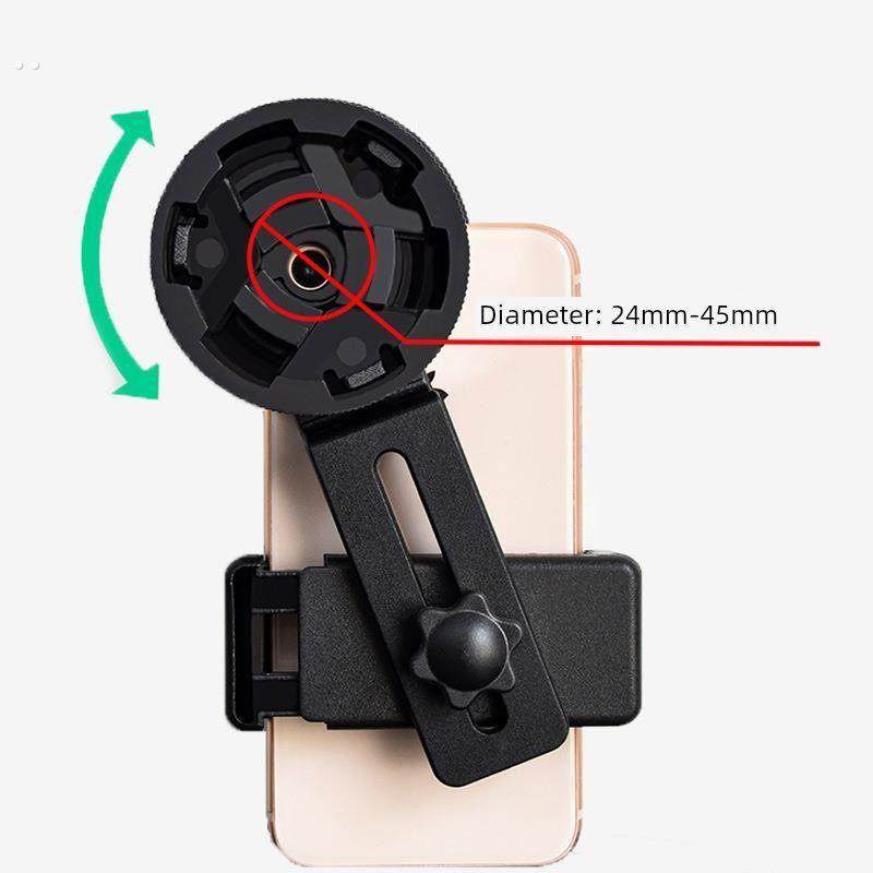 望远镜通用手机支架 多功能观鸟镜手机夹子 天文望远镜辅助拍照夹