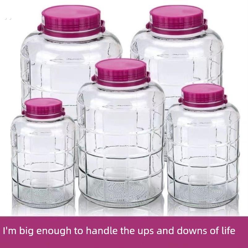 泡酒玻璃瓶酒瓶酒坛子酿酒罐子加厚腌菜泡菜坛子密封罐家用食品级