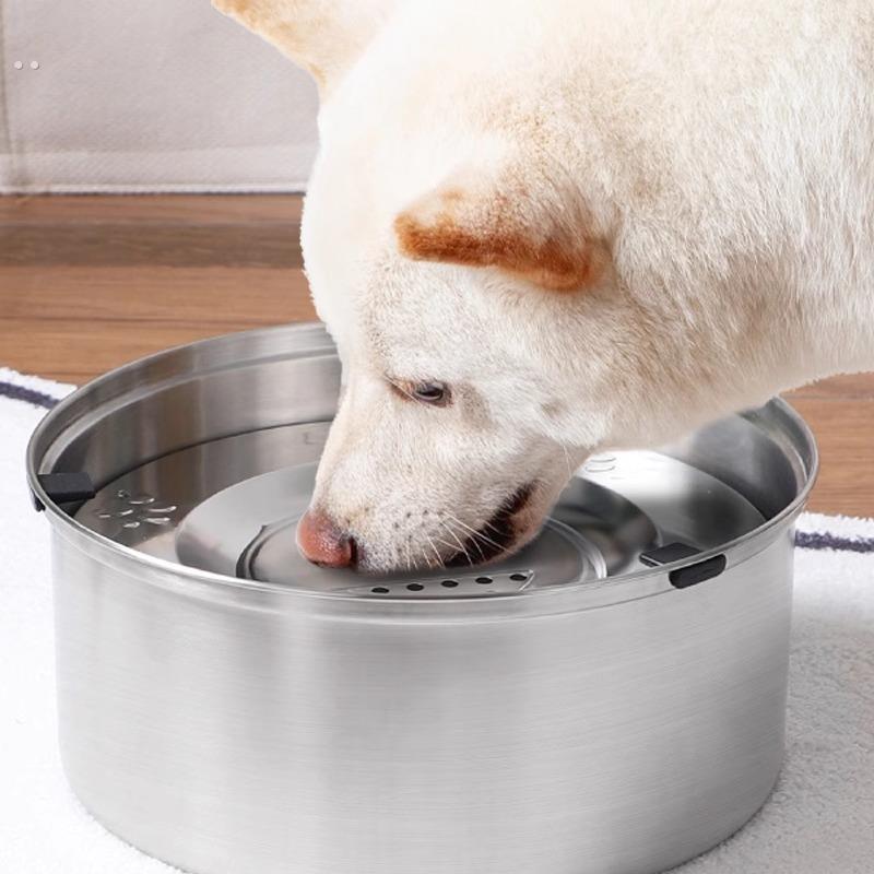 宠物不锈钢悬浮水碗小号狗狗喝水不湿嘴水碗漂浮猫咪浮力饮水器