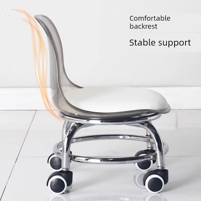 久坐不累的小凳子2025新款大人万向轮小凳子换鞋凳小尺寸亚克力