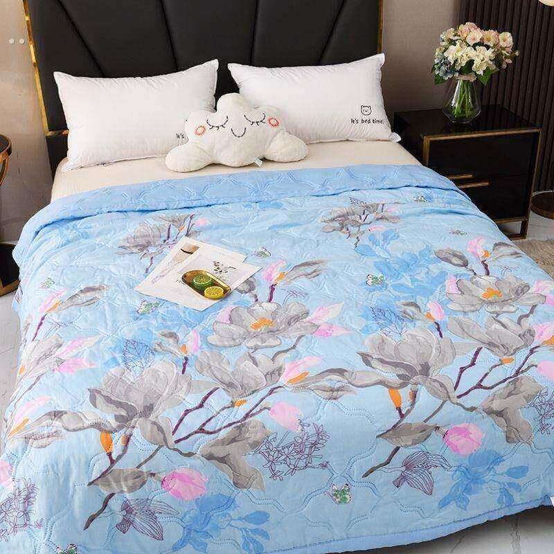 空调被夏凉被可机洗薄款夏被单人宿舍水洗棉被子被芯四季通用夏季