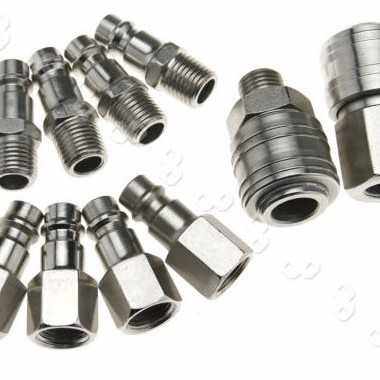 1/4铁镀镍德式内螺纹接头外螺纹接头内螺纹公头外螺纹公头10件套,五金/工具,管接头,淘宝优惠券,粉丝福利购,淘宝优惠卷