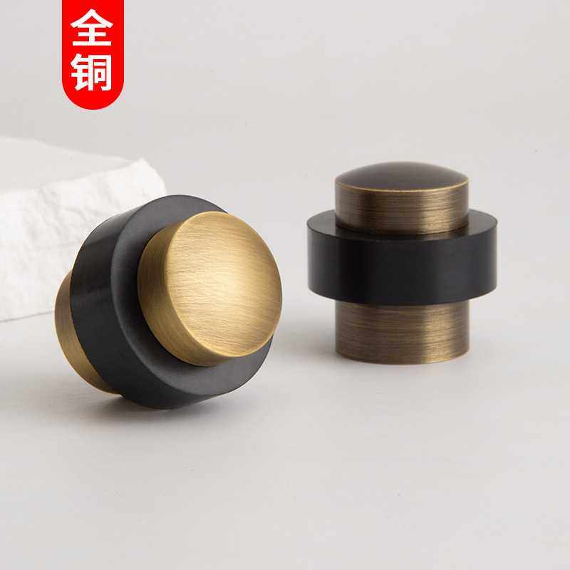 全铜门挡器防撞橡胶玻璃门碰卫生间内门挡铜门顶地装,基础建材,机械门锁,淘宝优惠券,粉丝福利购,淘宝优惠卷