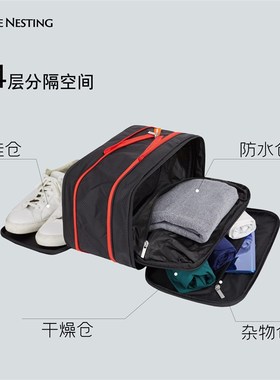 BeeNesting旅行收纳袋行李箱分装袋内衣鞋子洗簌整理衣物压缩15L