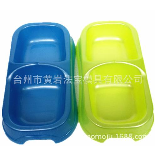宠物用品狗碗猫宠物碗狗碗狗食盆猫食盆喂水器双联碗喂食模具