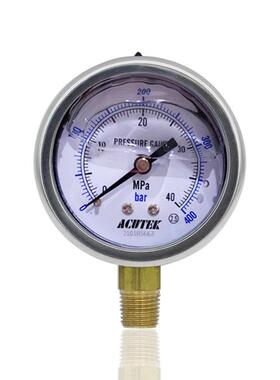 供USA不锈钢压力表充油耐振径向ACUTEKYN6340MPA400BAR1/4PT