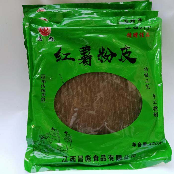 江西特产昌彪红薯粉皮480克大块粉皮炒烧汤干货地瓜粉皮包邮