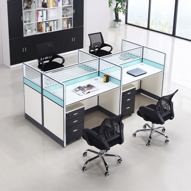 广州家具简易办公桌椅组合桌子办公室屏风隔断员工工位办公桌