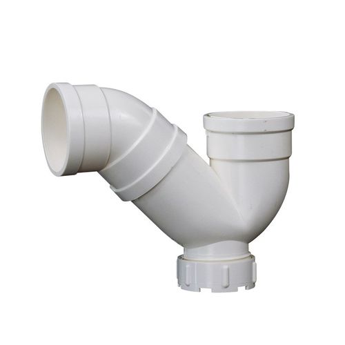 PVC存水弯 排水管防返臭P弯头无带检查口S型接头50 75排污管配件